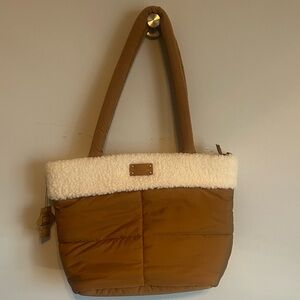BearPaw Tan and Cream Women's Tote Bag